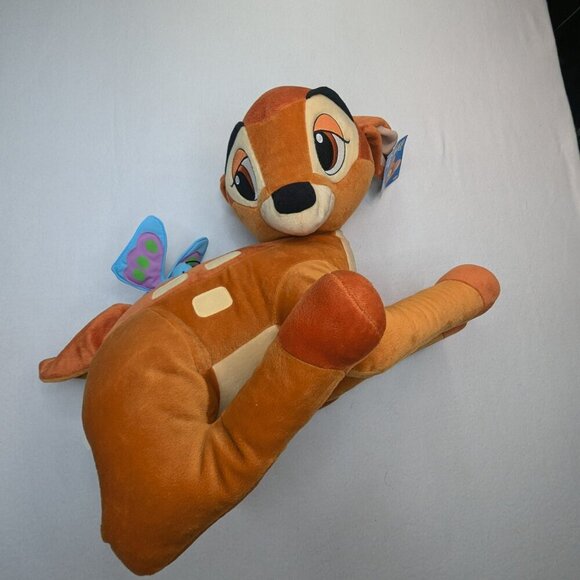 NWT Disney Bambi 2001 Plush w/ Butterfly (Mattel/Fisher Price) Large 20" - Picture 6 of 13